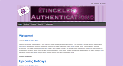 Desktop Screenshot of etincelerauthentications.com